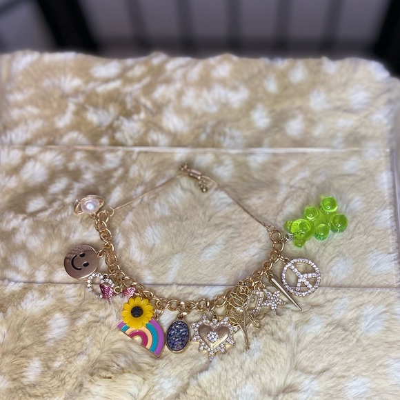 Peace, Love & Happiness Charm Bracelet - Picture 5 of 7